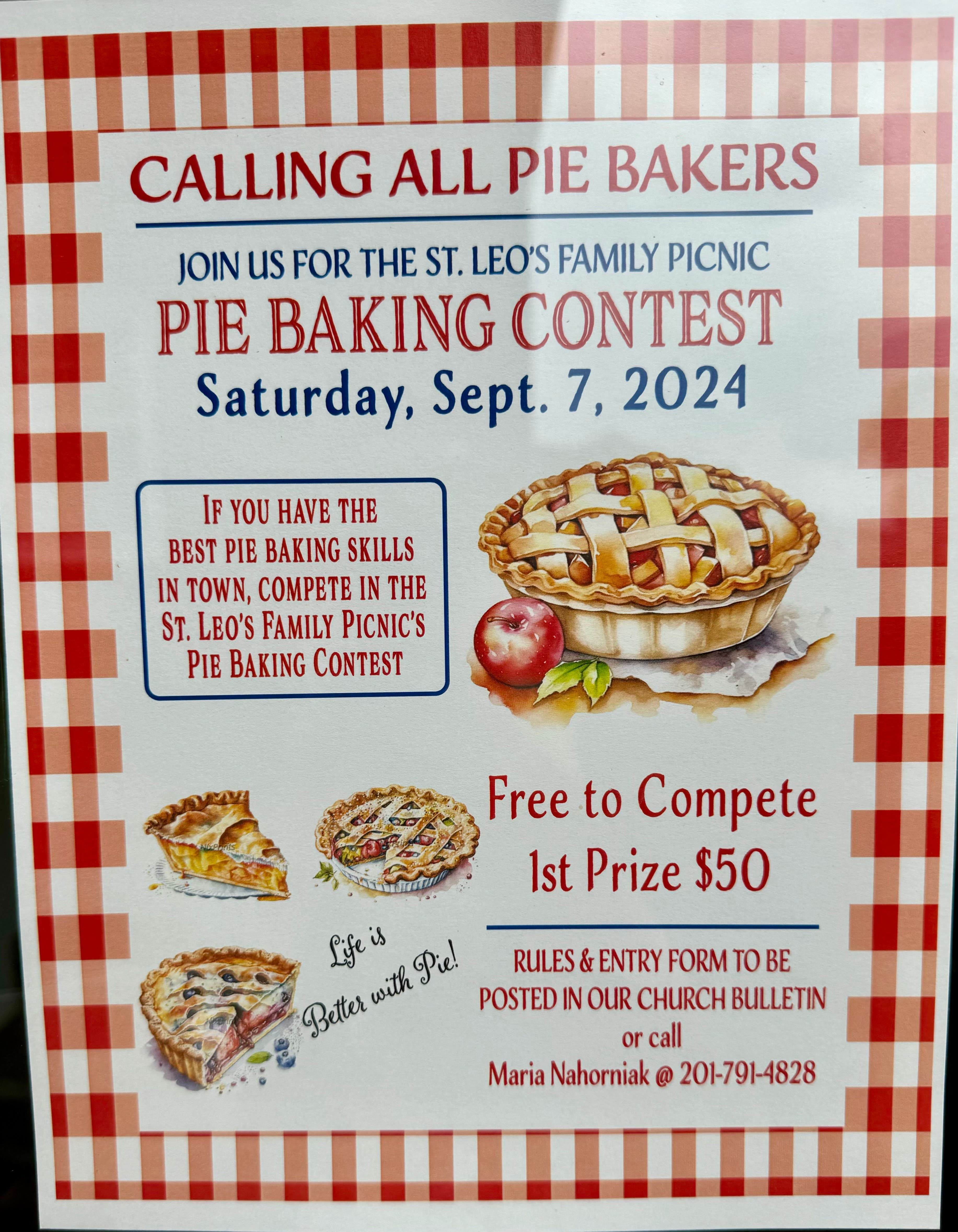 Pie Baking Contest 