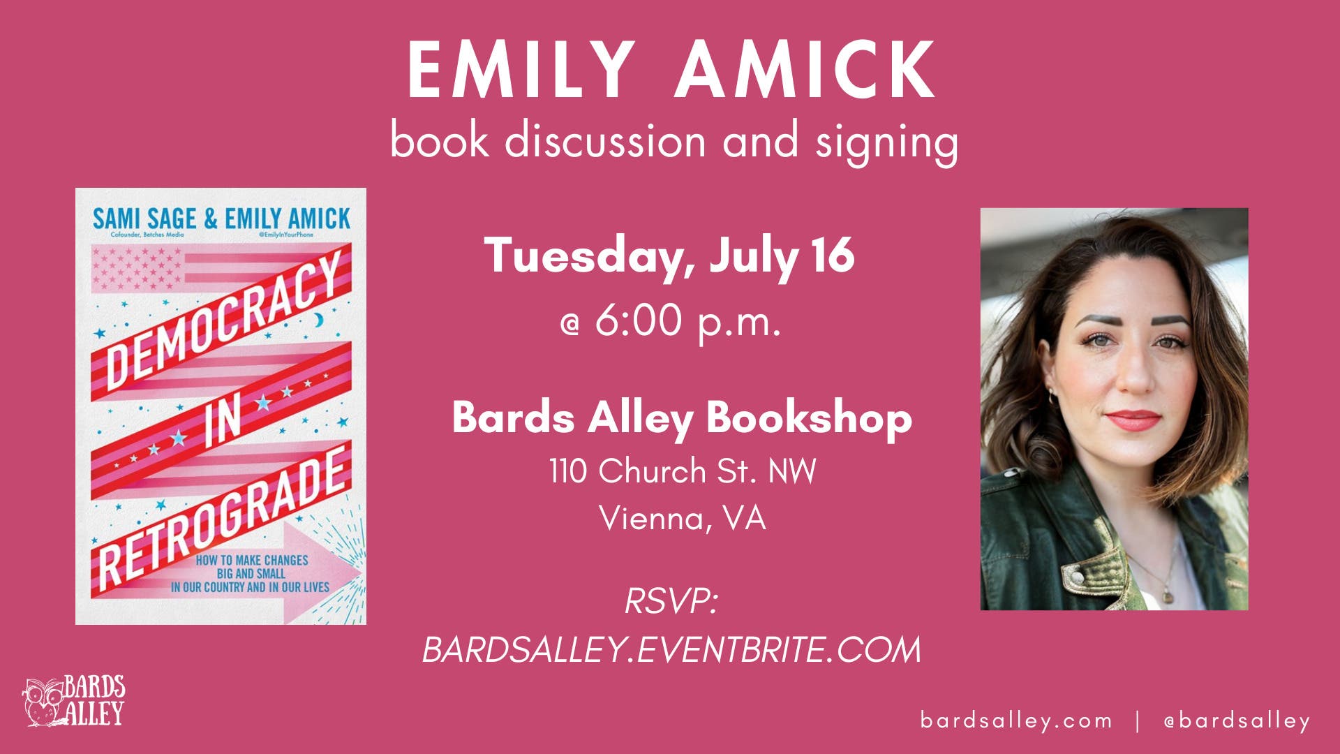 Author Emily Amick talks "Democracy in Retrograde"