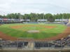 A view from behind home plate at the FredNats' new stadium, which the Washington Nationals will use as their alternate practice site.