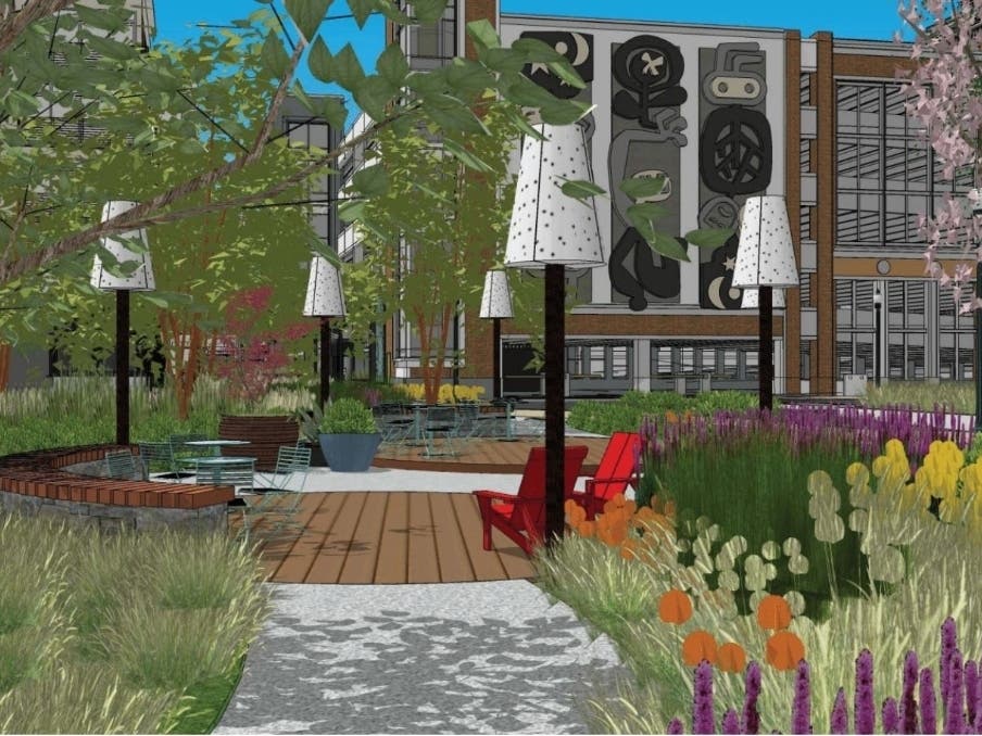 Upper Muse Courtyard For Dining, Working Coming To Pike & Rose In 2024