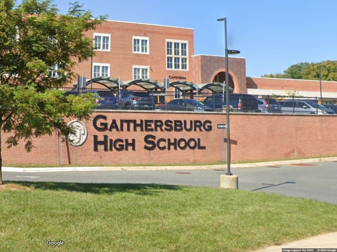 School security team members conducted a search of the teen at Gaithersburg High School and found a loaded handgun. Based on the information provided and the recovery of the handgun, officers arrested the teen.