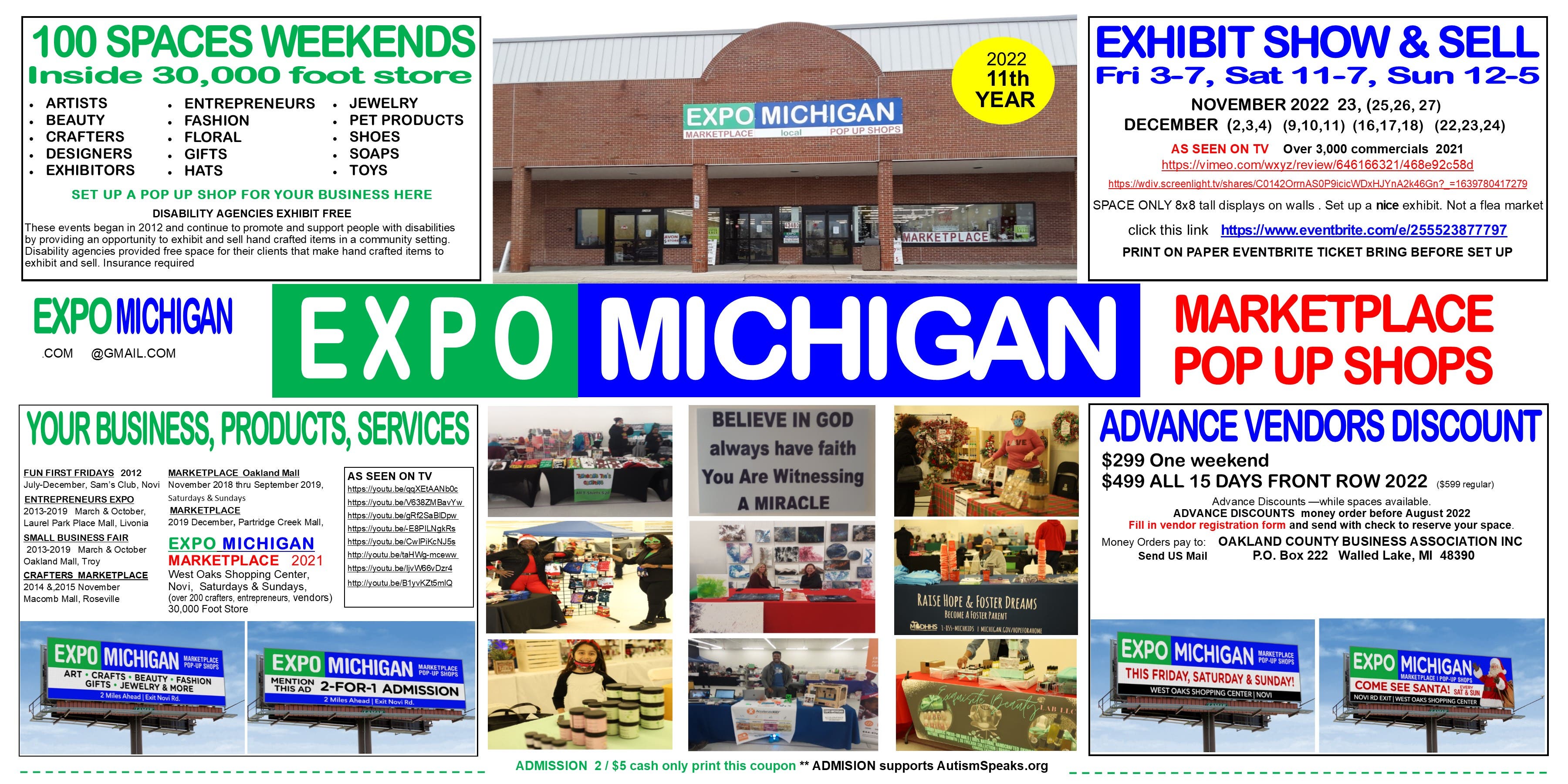 Help Wanted:  EXPO MICHIGAN, work from home