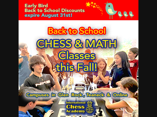 Back to School at International Chess Academy of Northern New Jersey (International Chess Academy)