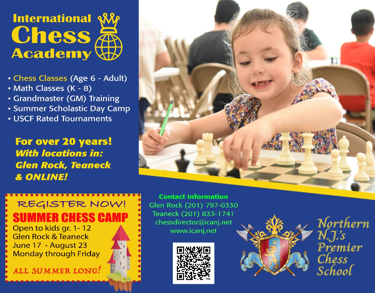 Summer chess camp in Glen Rock