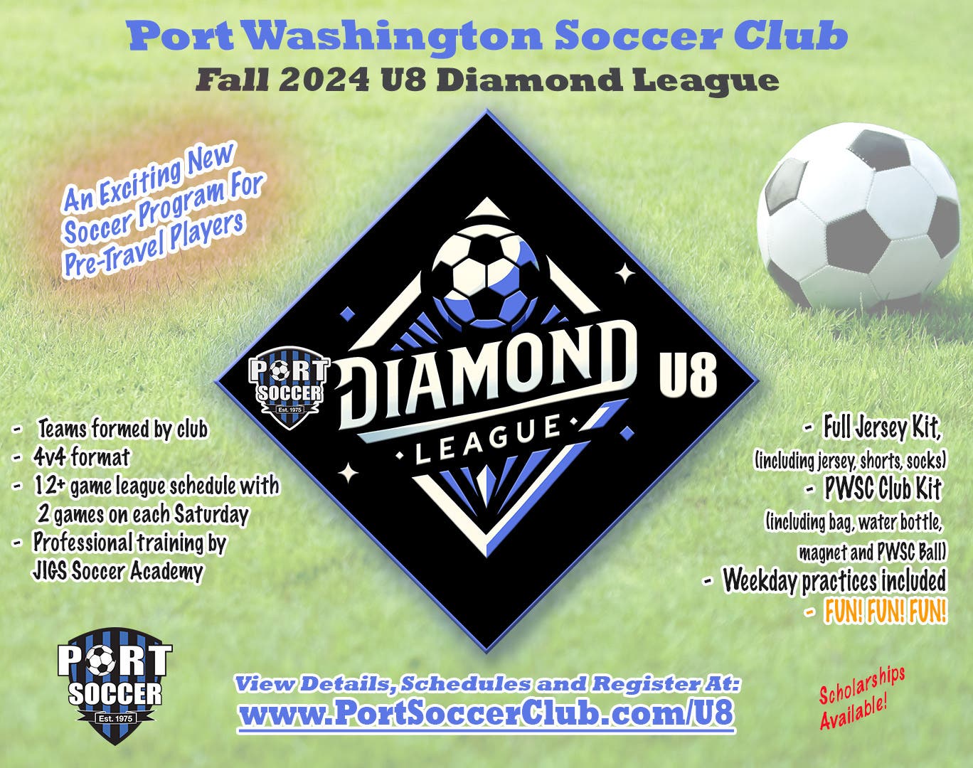 Port Washington Soccer Club's U8 Diamond League