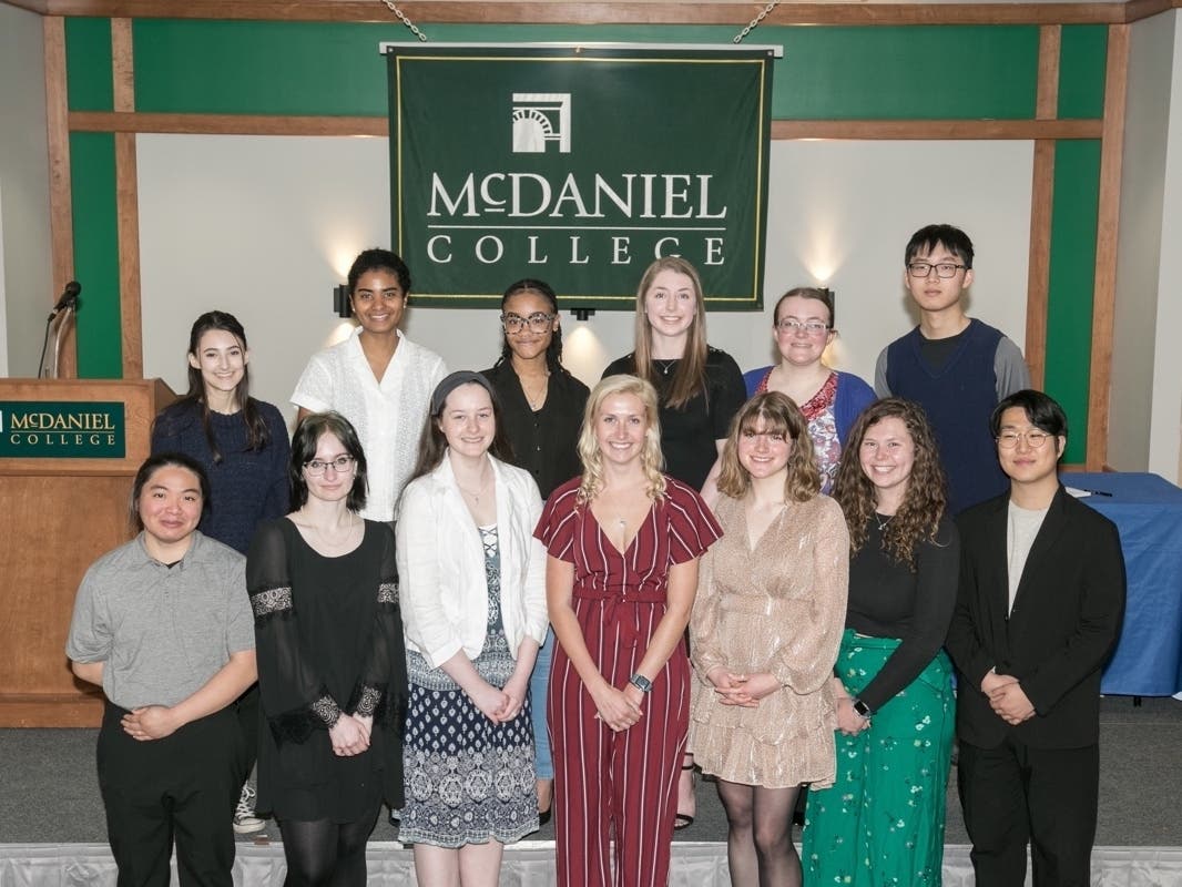 Alessandra Mandala Kol of Herndon was among the 19 students recently initiated into the Delta of Maryland Chapter of the prestigious Phi Beta Kappa national honor society at McDaniel College in Westminister, Maryland.