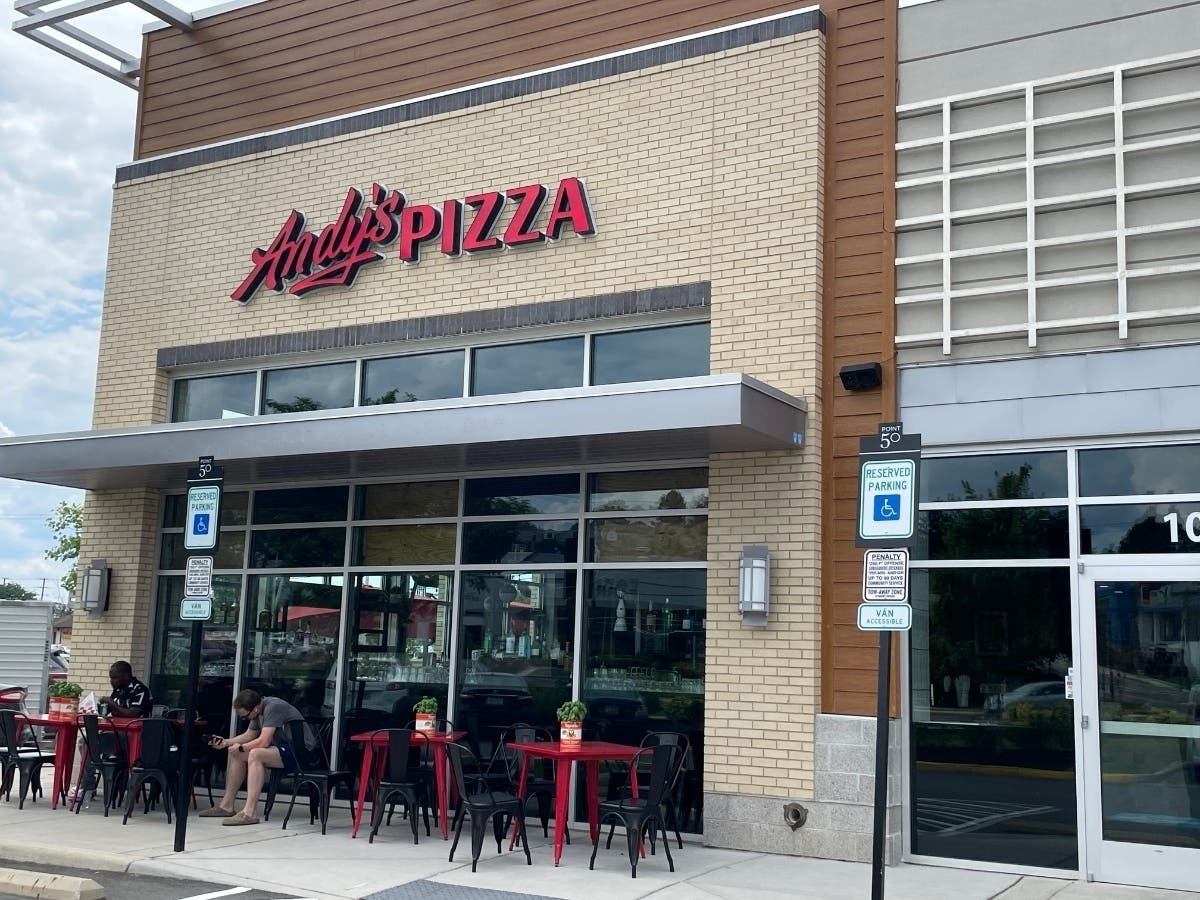 Andy's Pizza recently opened its ninth location in the former home of the Slice of Matchbox pizza restaurant at 10408 Fairfax Blvd. in Fairfax City.