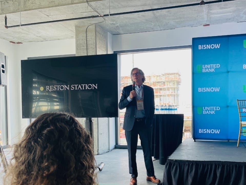 At a Bisnow event in Reston Station in February, Comstock Holding Companies CEO Christopher Clemente discusses the ongoing development around the Wiehle-Reston-East Metro Station, including the new JW Marriott hotel and condominiums.