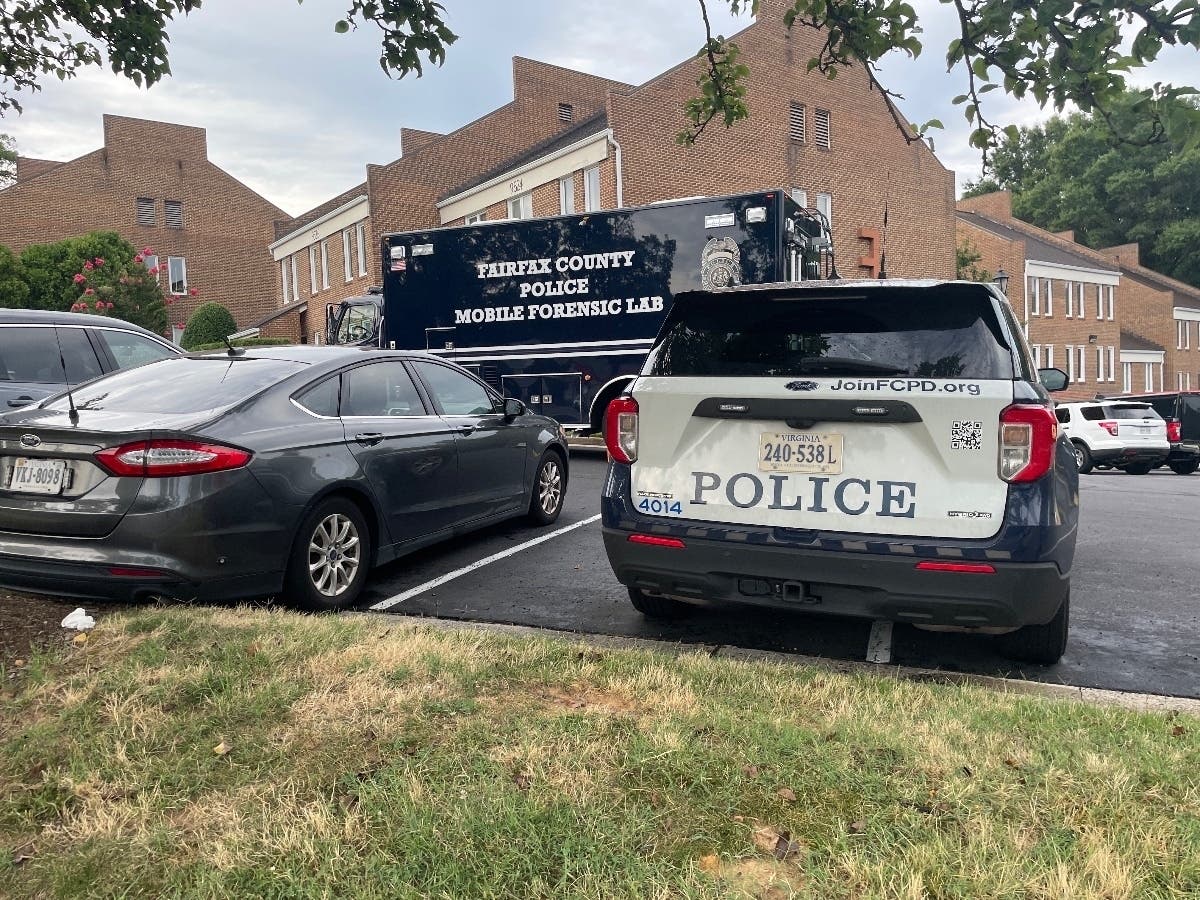 Detectives with the Fairfax County Police Department's Major Crimes Unit had set up a staging area in the parking lot of a nearby office park on Saturday.