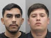 Fairfax County Police arrested 19-year-old Kevin Brian Espinoza, far left, and 24-year-old Javier Velasco Puebla, both of California, who were linked to the theft of $170,000 in luxury merchandise in seven states.