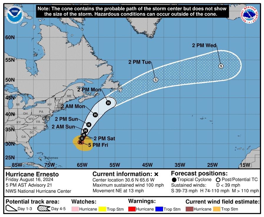 As Hurricane Ernesto churns in the Atlantic, North Jersey may be plagued with riptides and flooding.