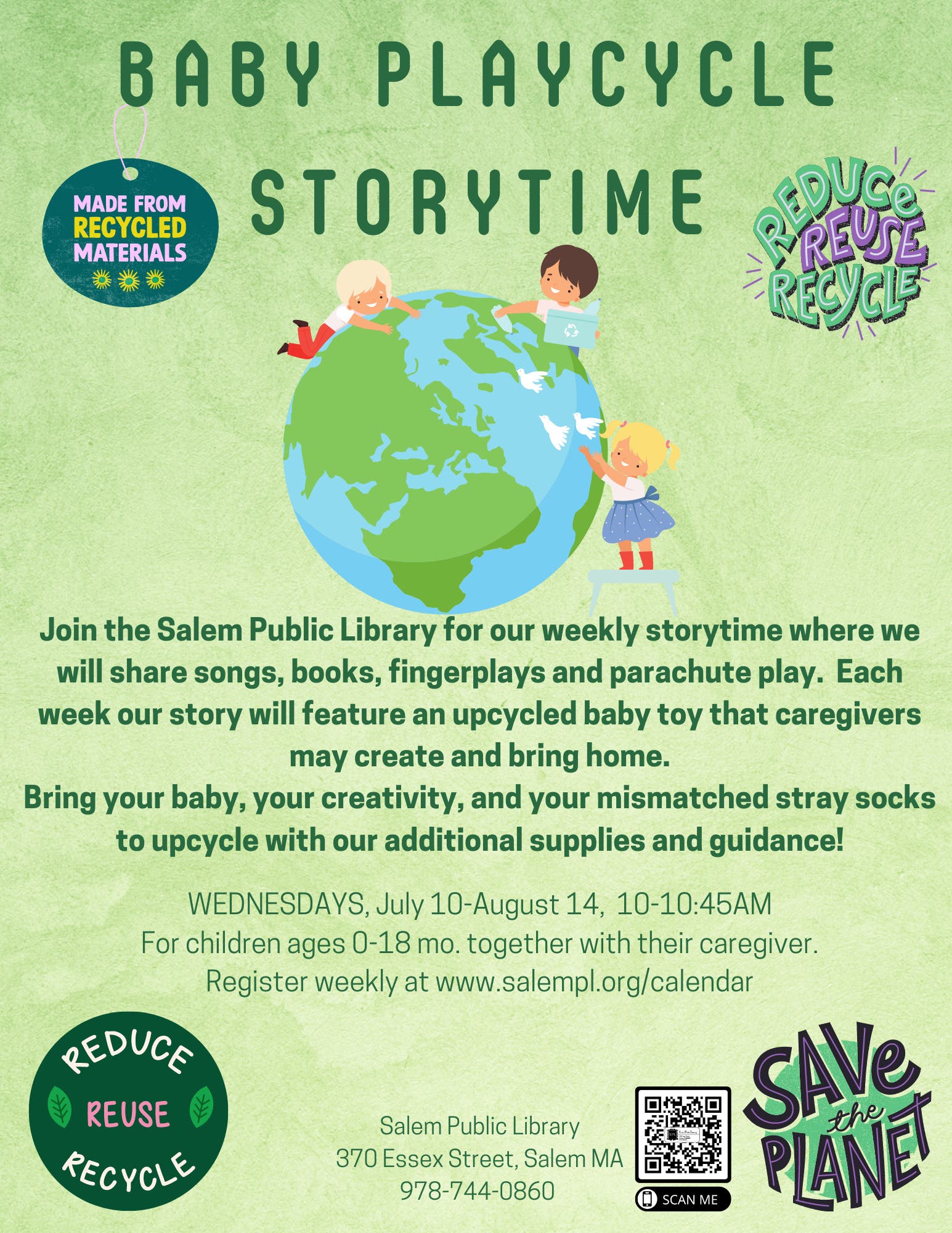 Baby Playcycle Storytime for ages 0-18 months