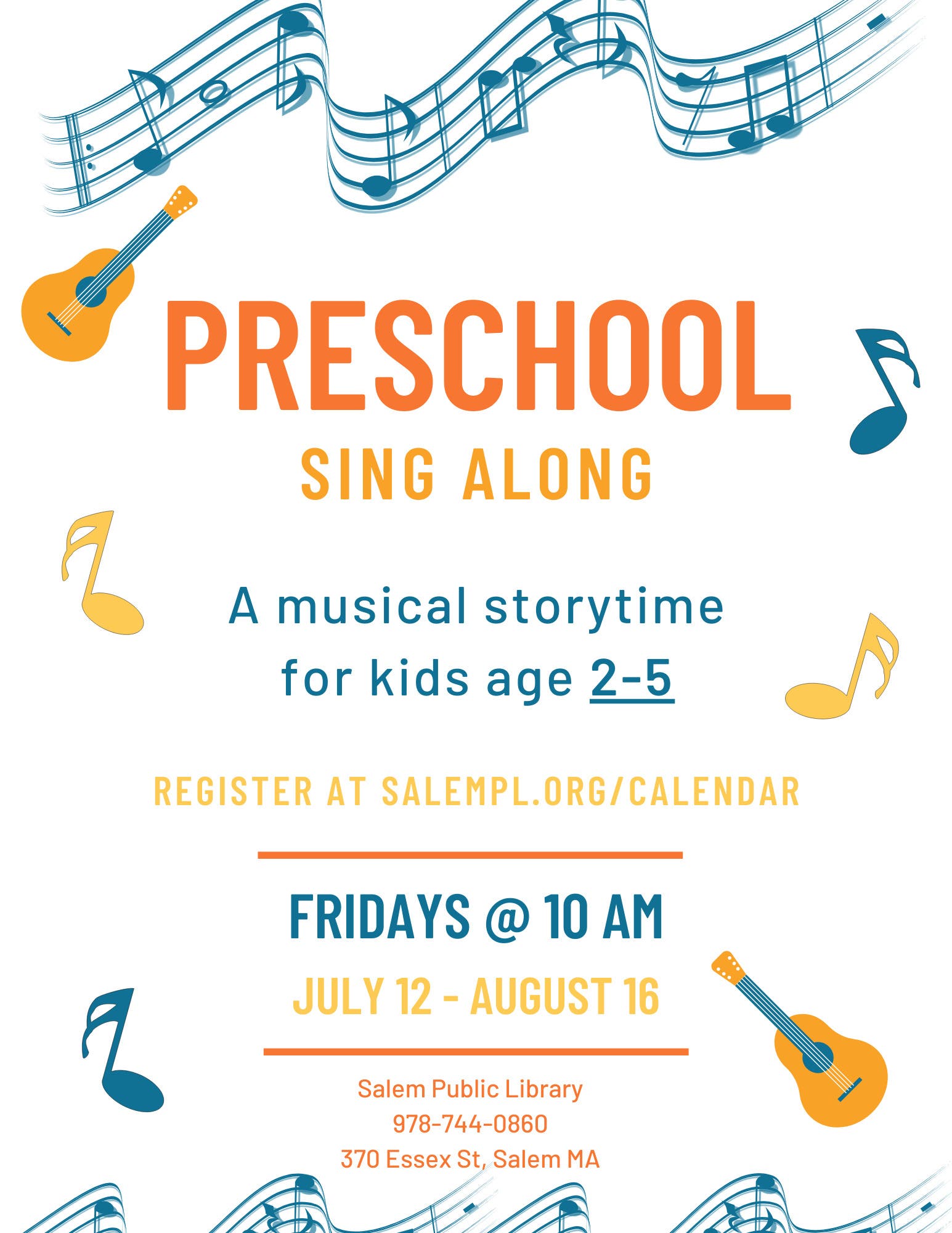 Preschool Sing Along for ages 2-5