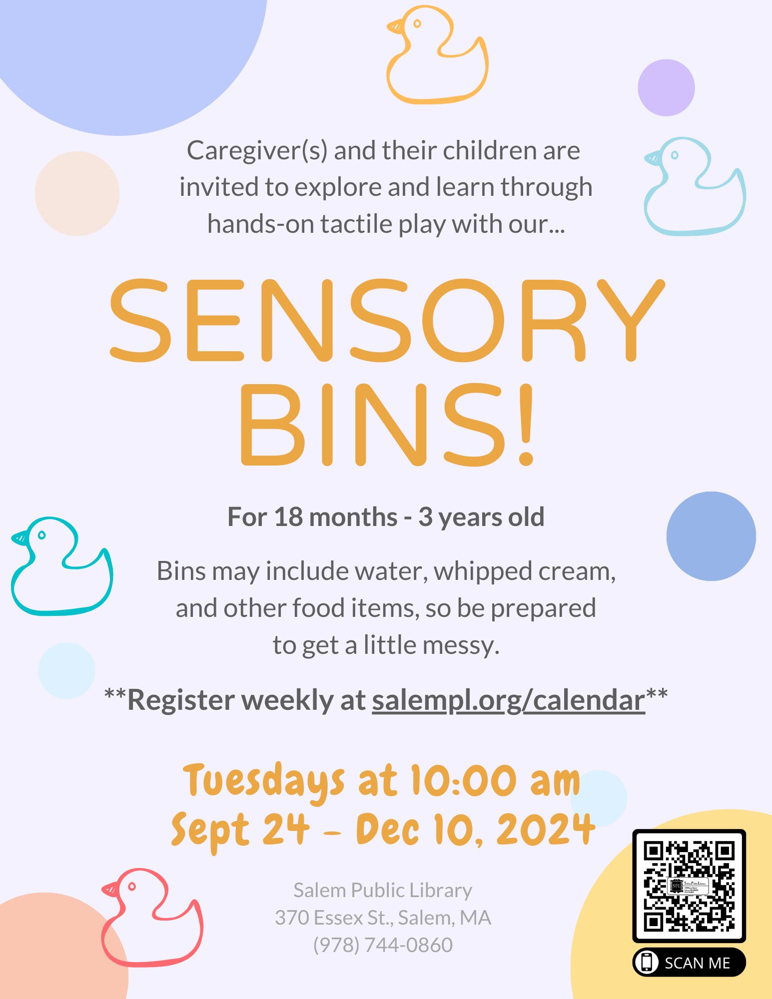 Sensory Bins for Ages 18 months to 3 Years