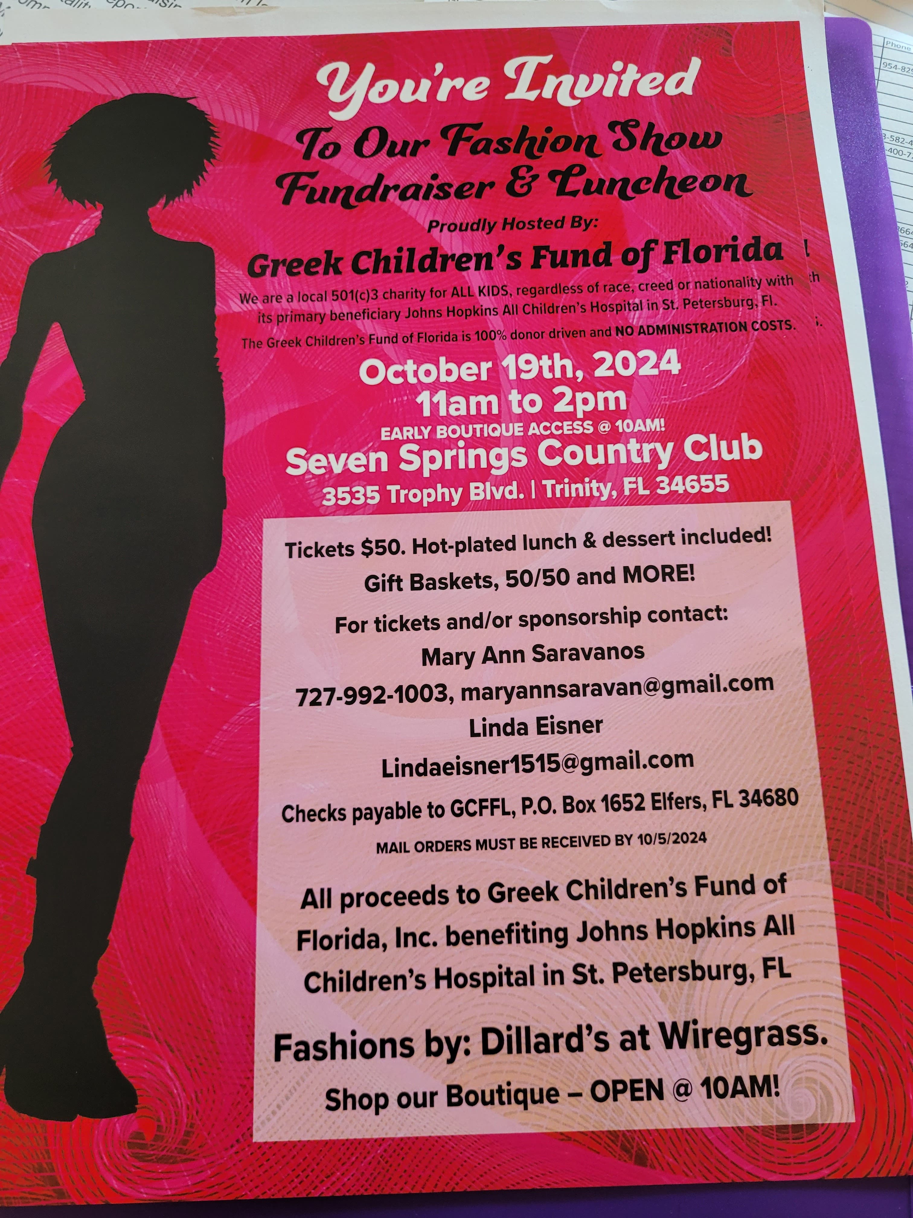 Dillards Fashion Show Fundraiser