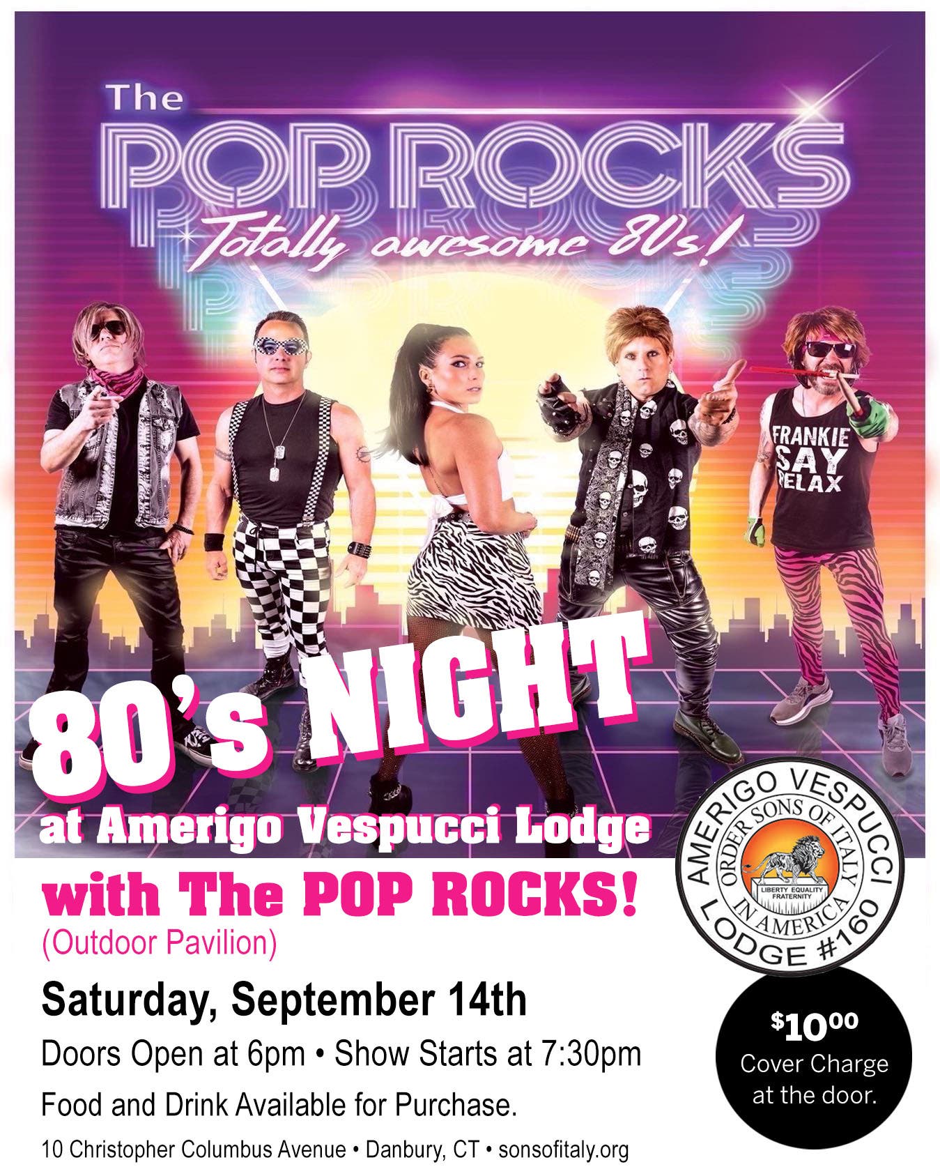 80's Rock Night at the Vespucci Lodge