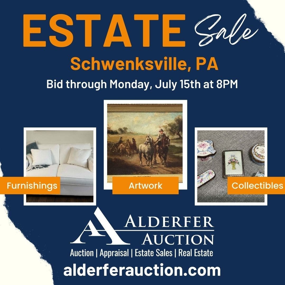 Estate Sale in Schwenksville | Furnishings | Artwork | Collectibles