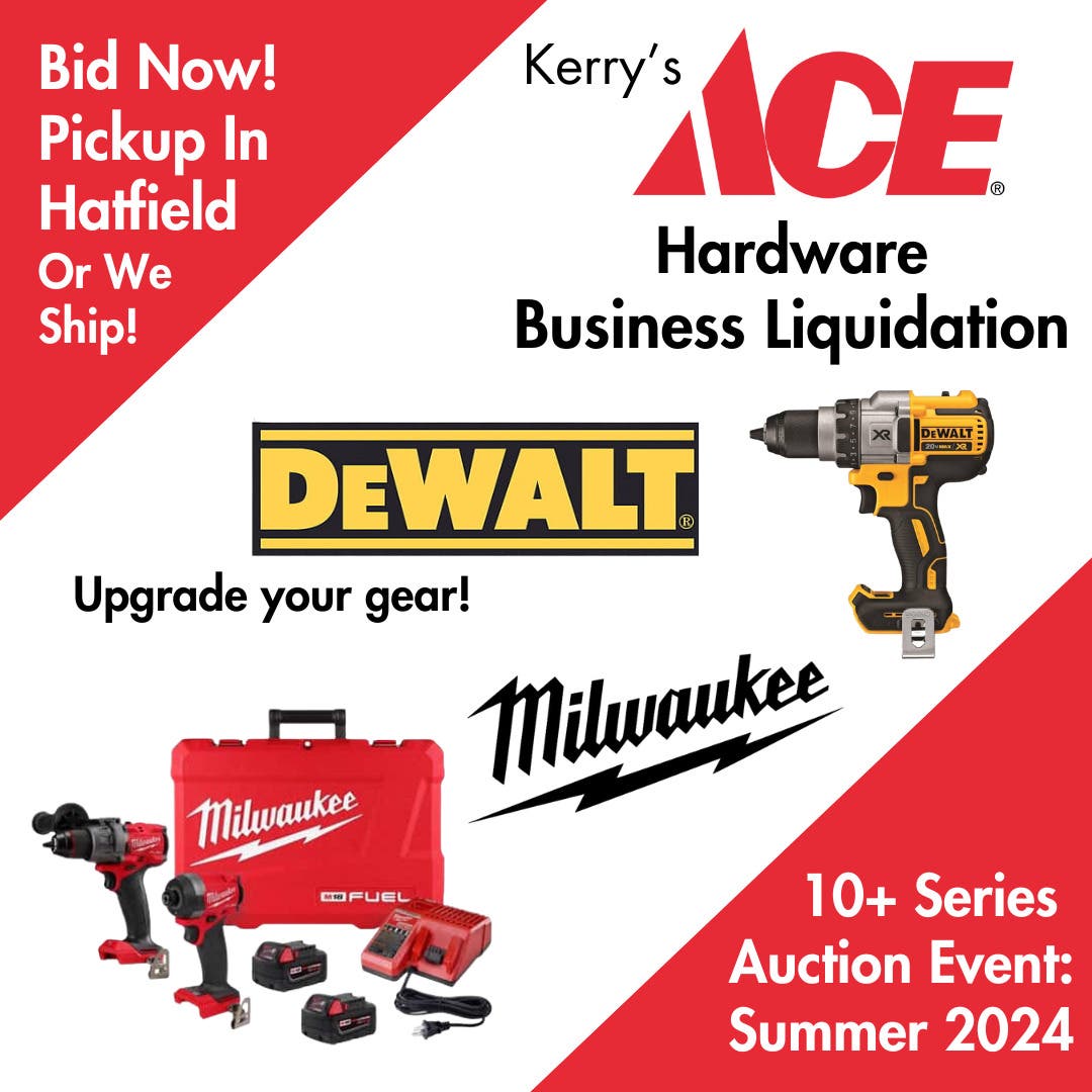 Milwaukee & Dewalt | Brand New Tools | Kerry’s Ace Hardware Business Liquidation