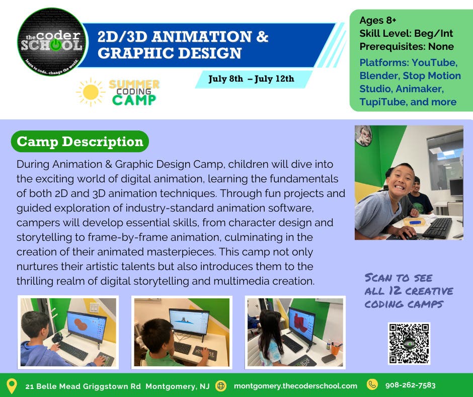 2D/3D Animation & Graphic Design Coding Camp