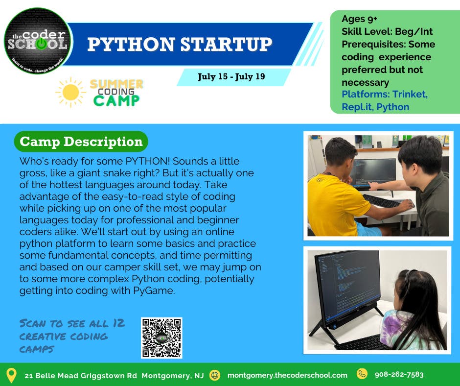 Python Startup Coding Camp