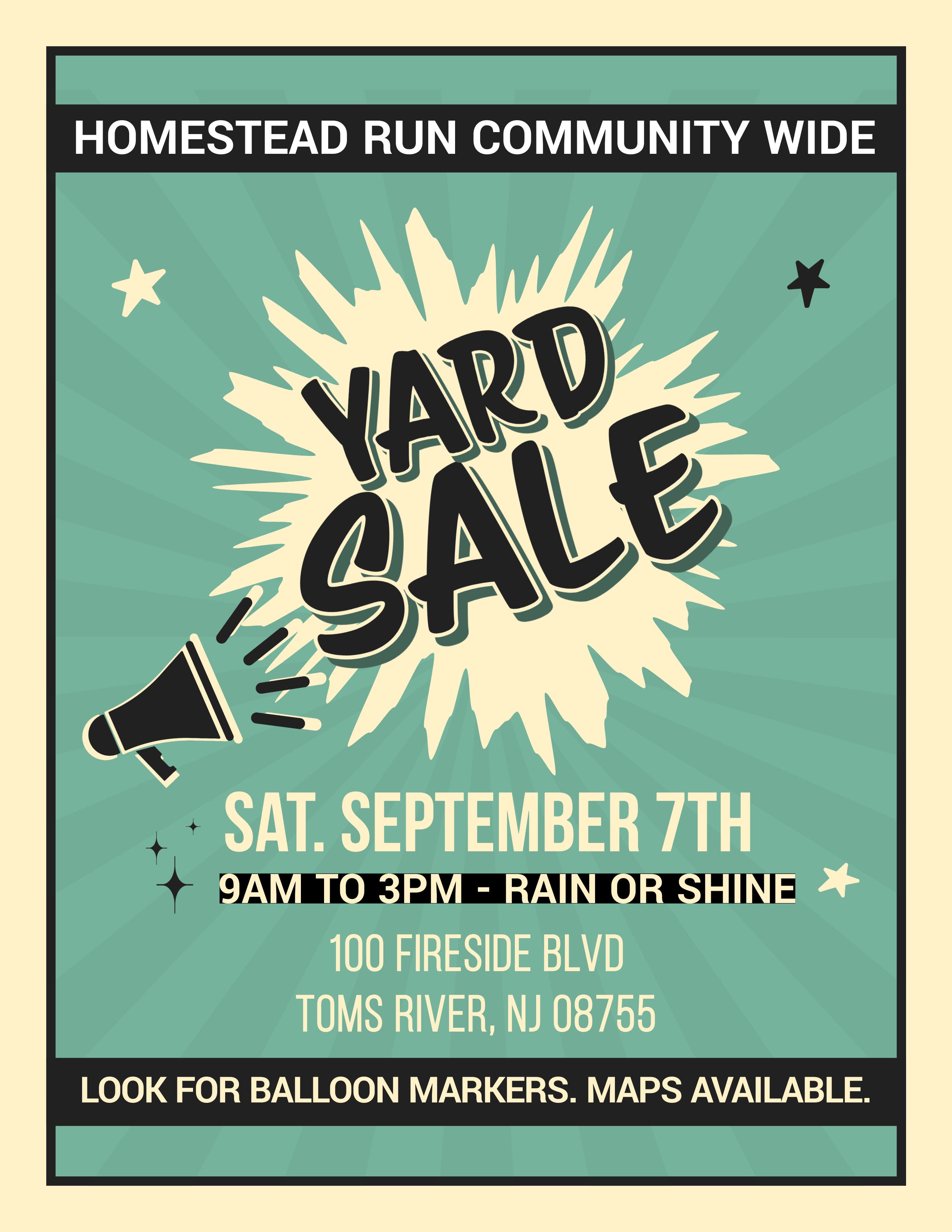 Homestead Run's Community Wide Yard Sale