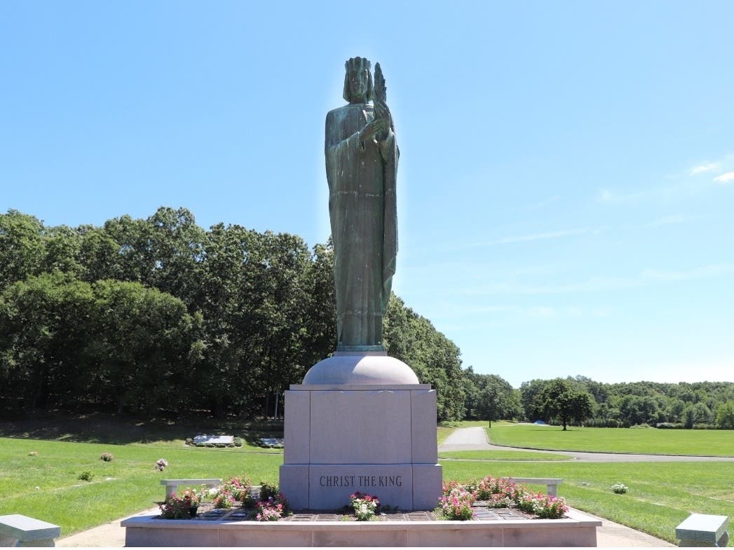 Christ the King Cemetery is in Franklin Lakes, in Northwest Bergen County, New Jersey, near the Rockland County, New York border.