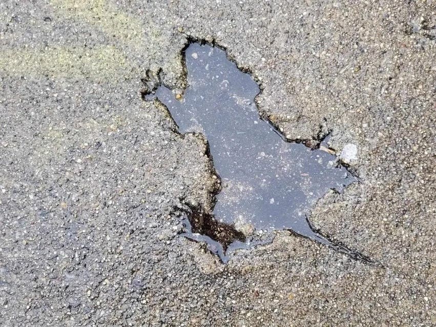 The Chicago Rat Hole, the viral sidewalk indentation in Roscoe Village, was reportedly filled in with plaster or cement, covering up the viral landmark.