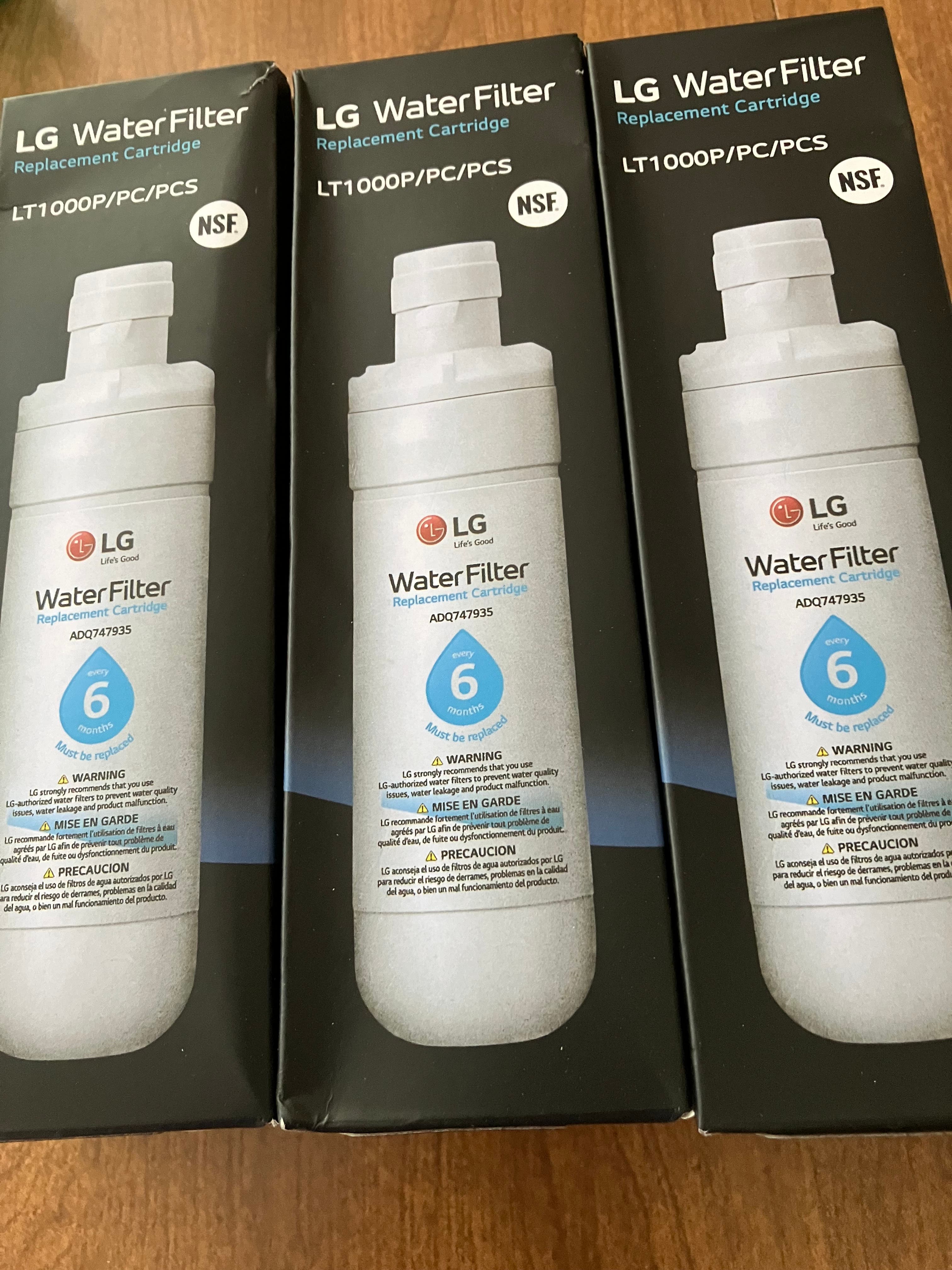 LG Refrigerator water filters LT1000p