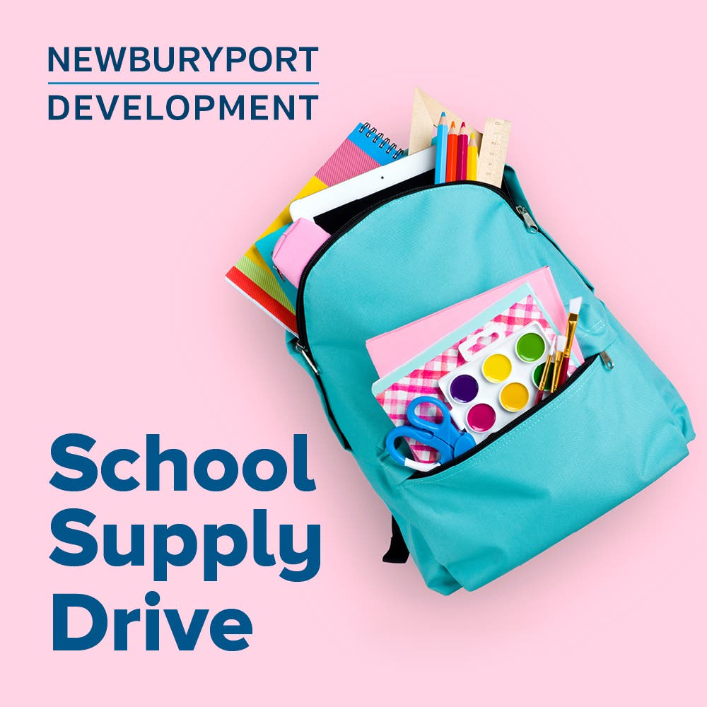 Newburyport Development Hosts School Supply Drive for School on Wheels of Massachusetts