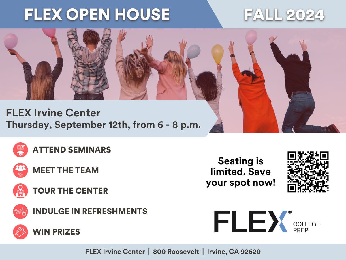 Join us at FLEX College Prep Irvine for our Fall Open House!