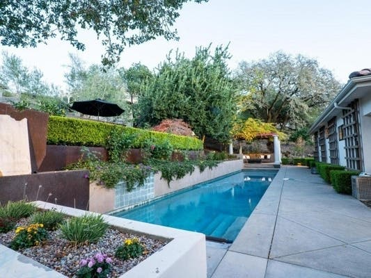 1107 Castle Oaks Drive in Napa offers a resort-like backyard. 