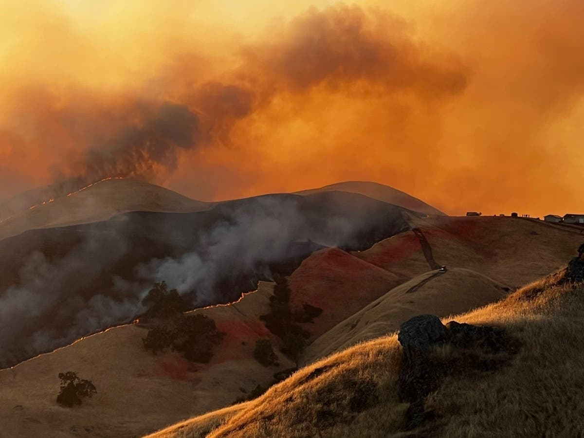 The Creek Fire in Sunol is 55% contained as of Tuesday.