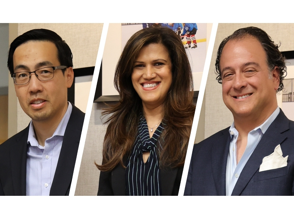 Left to right: Commissioners Edward Chao, Beverly Kumar and David S. Silverman were sworn in on May 27.