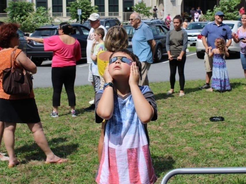 The total solar eclipse starts in Mexico, entering the United States in Texas.