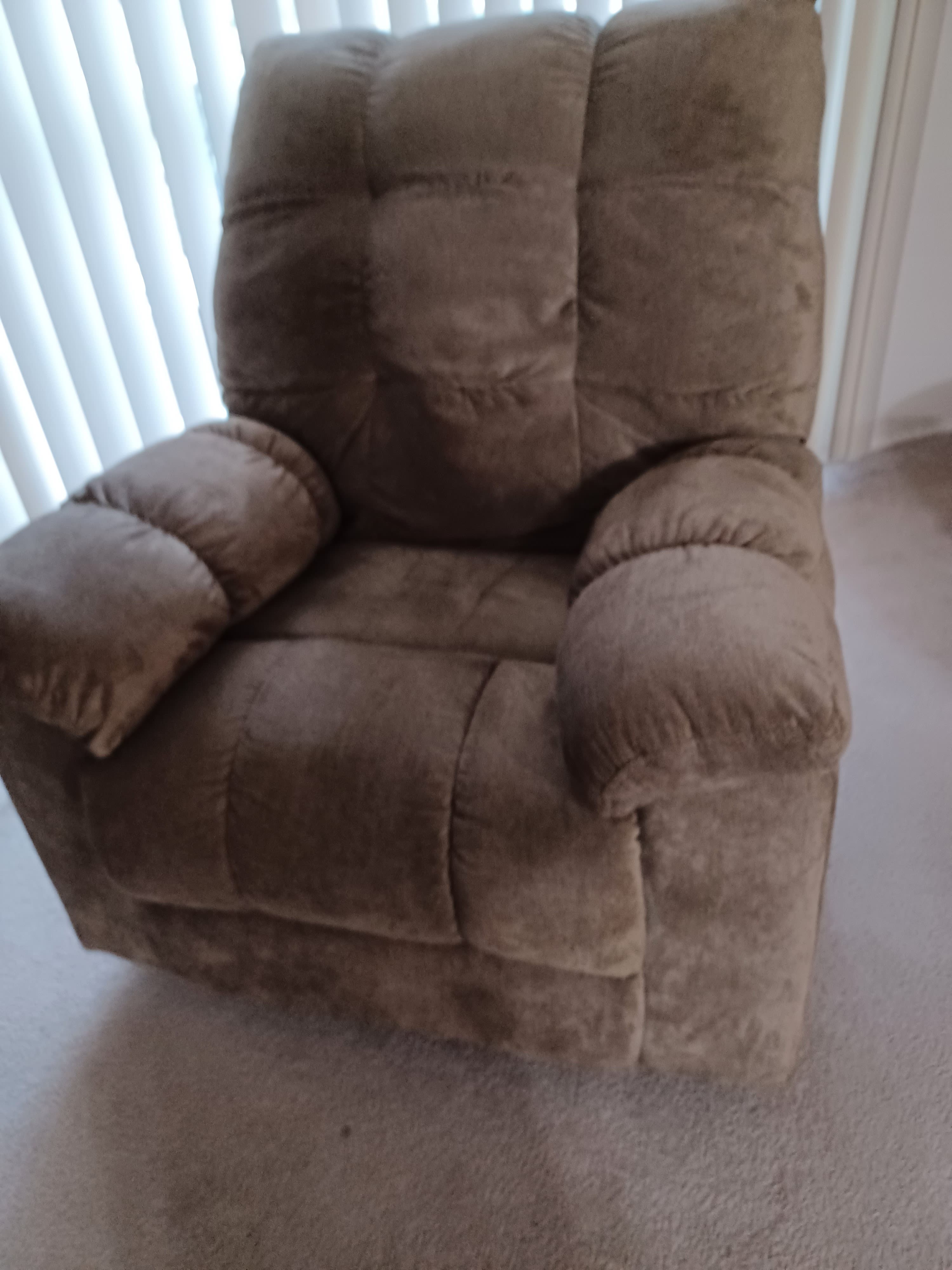 Beige recliner