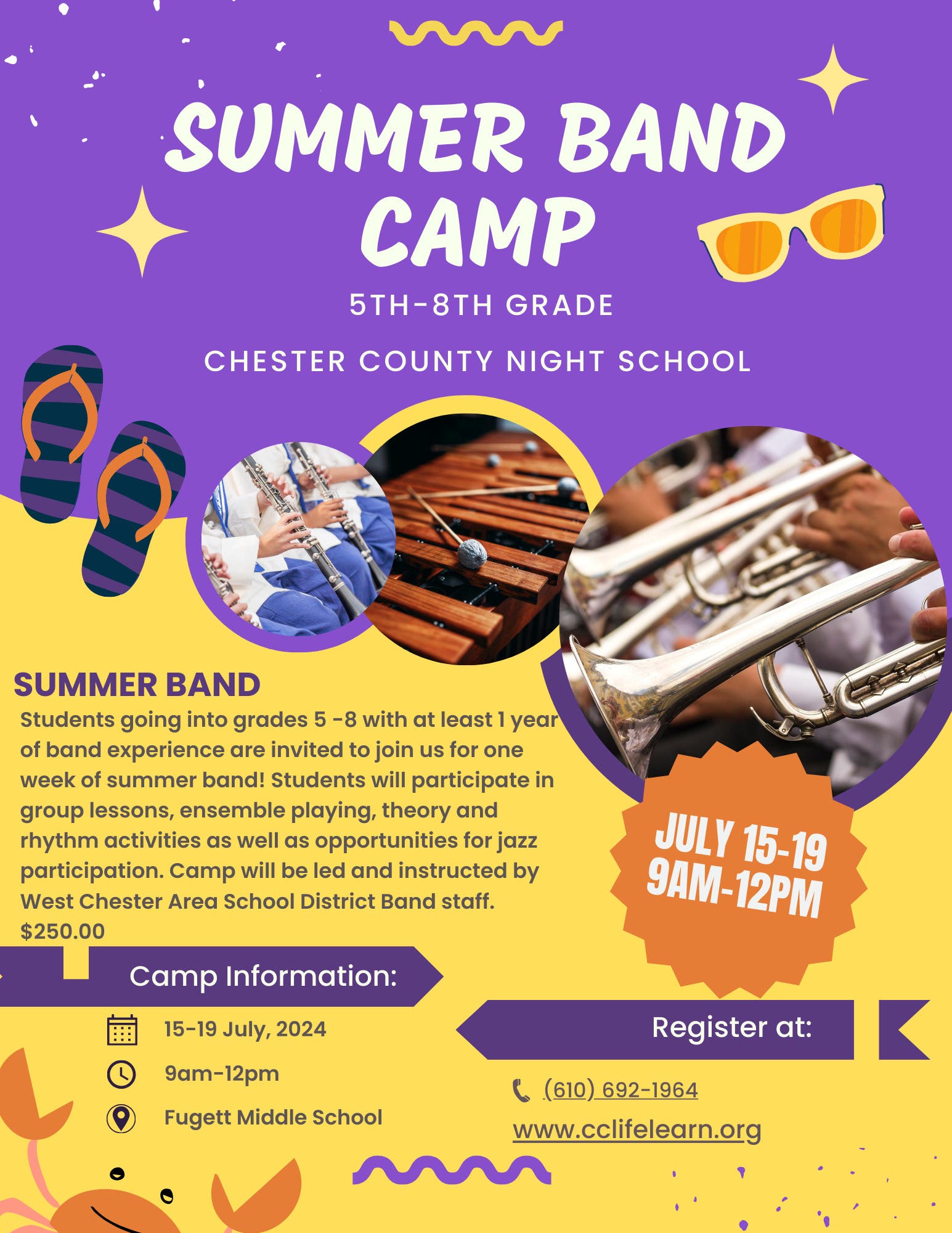 Summer Band Camp - 5th thru 8th grades