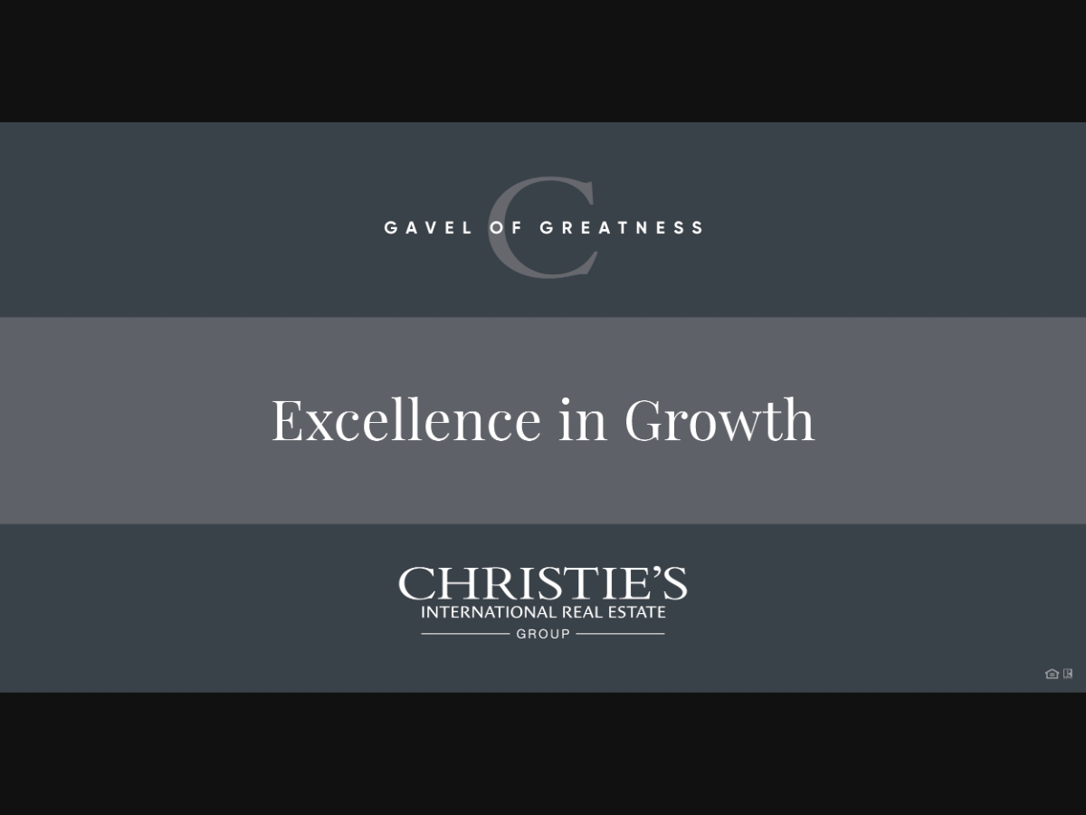 Christie’s Real Estate Group Receives Gavel of Greatness Award