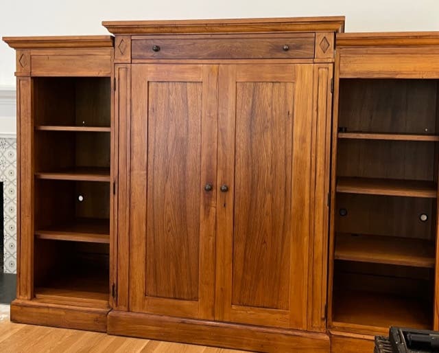 Crate and Barrel TV Armoire and 2 Matching Bookshelves