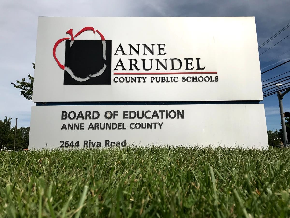 Anne Arundel County Public Schools on Tuesday named Charles Whittaker its 2022 teacher of the year. Whittaker has taught at the Center of Applied Technology – North for 14 years. The picture above shows a sign outside the Annapolis headquarters of AACPS.