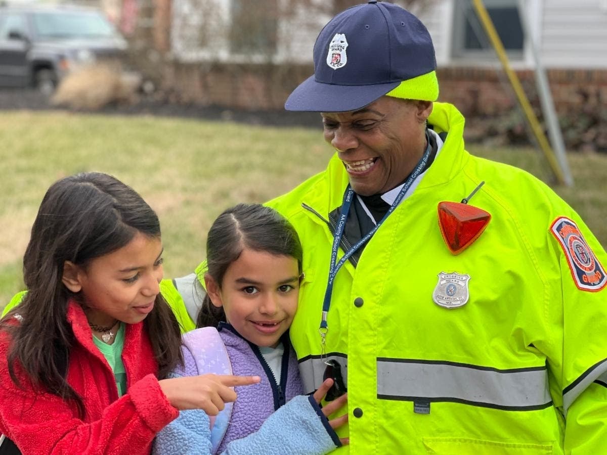 Debbie Brooks, pictured above, was named the School Crossing Guard of the Year last Wednesday.