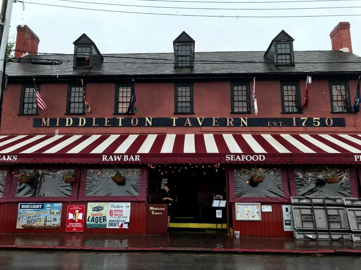 Cody Monroe and Clinton Ramsden, two graduates of the United States Naval Academy,  bought the building that houses Middleton Tavern last Friday. The building is pictured above.