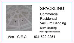 Spackling and skim coating