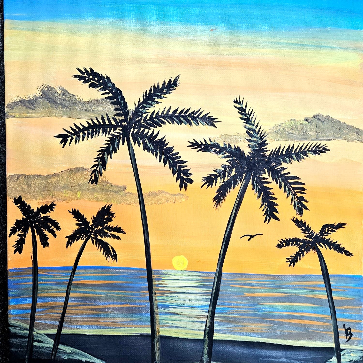 Sip Wine & Paint Palm Trees 