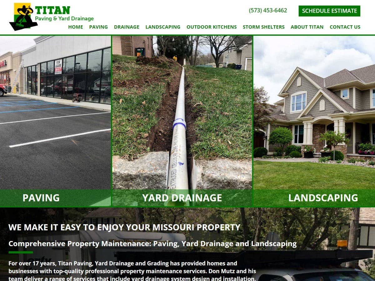 Titan Paving and Yard Drainage New Site is Live!