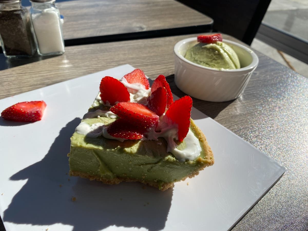 Avocado cheesecake at the new Avocado Theory in Tinley Park.