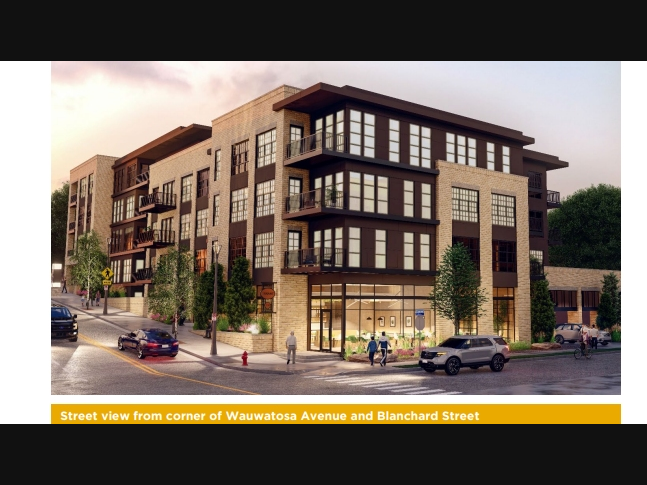 The proposal is to convert the Blanchard Street parking lot, 1330 Wauwatosa Ave., into a mixed-income, mixed-use community. 