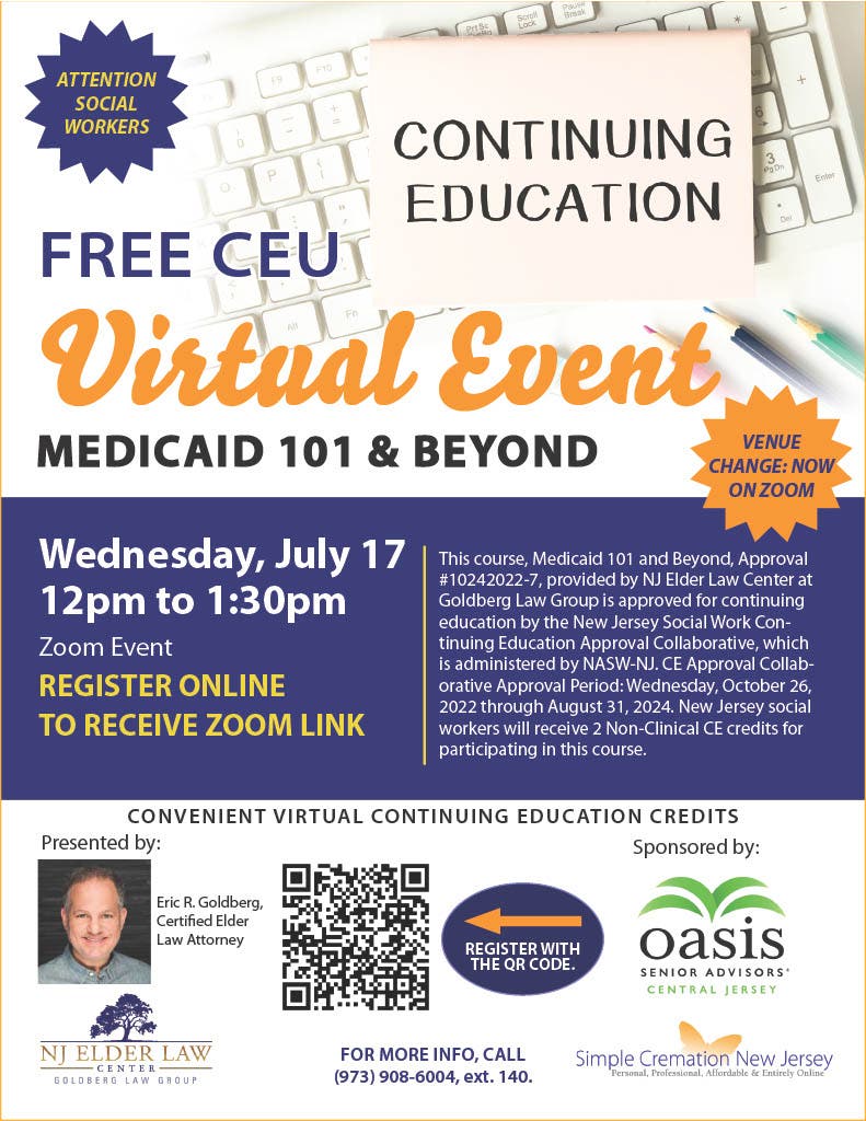 Free Virtual CEU on "Medicaid 101 & Beyond"