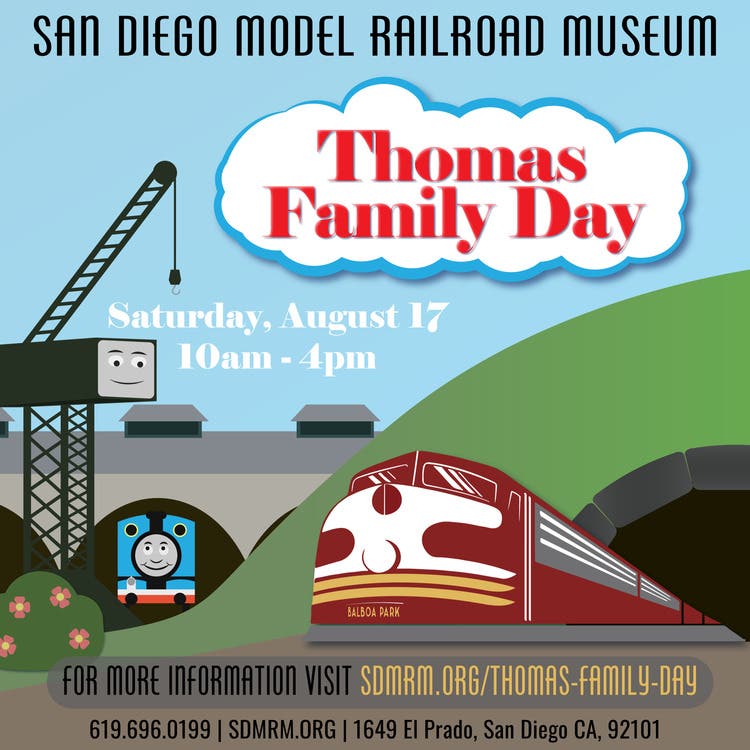 Thomas Family Day at the San Diego Model Railroad Museum