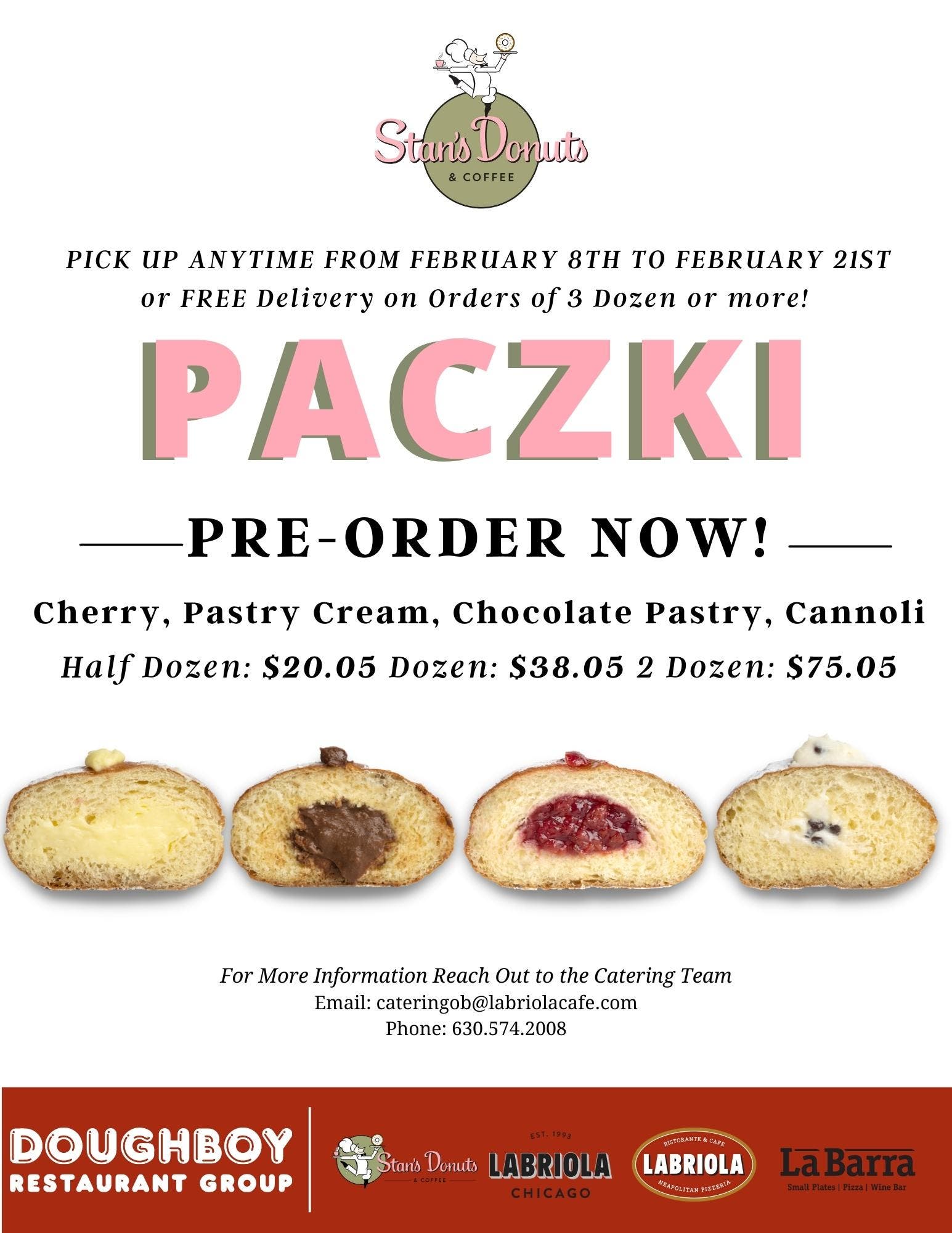 Pre-Order Your Paczki at Labriola!