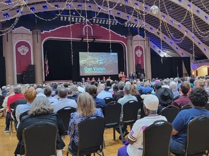 Hundreds of people came out to St. Petersburg's Coliseum Wednesday night to hear from the four developers who submitted proposals to redevelop 86 acres in the Historic Gas Plant District.